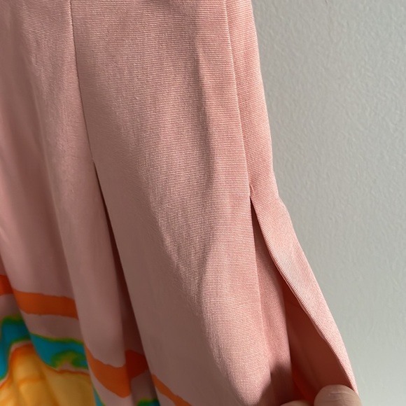 Anthropologie Tracy Resse Painterly Pastel Mini Sleeveless V-Neck Dress - Picture 7 of 12